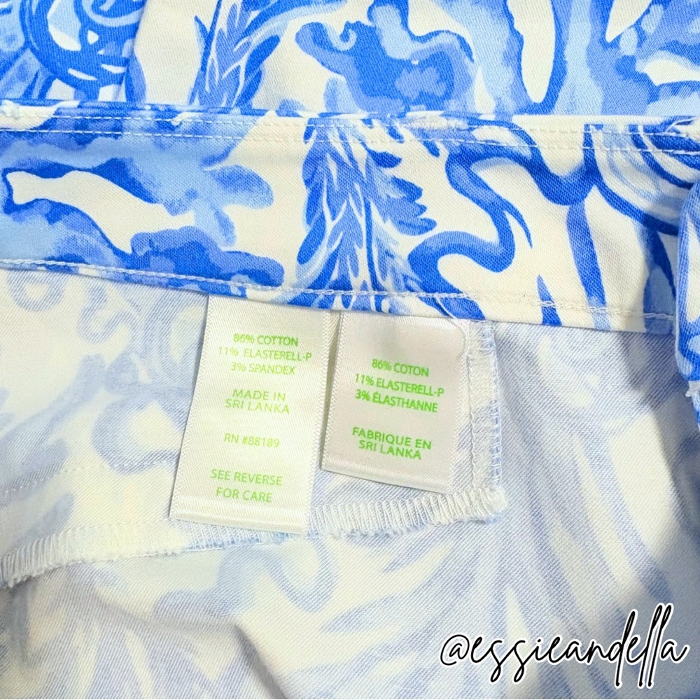 Lilly Pulitzer Kelly High Rise Skinny Ankle Pants size 10 - Picture 6 of 9